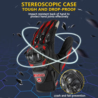 Summer Breathable Full Finger Motorcycle Gloves Non-slip Wear-resistant Motocross Racing Gloves Touch Screen Moto Biker Gloves Quick Pick Grocers