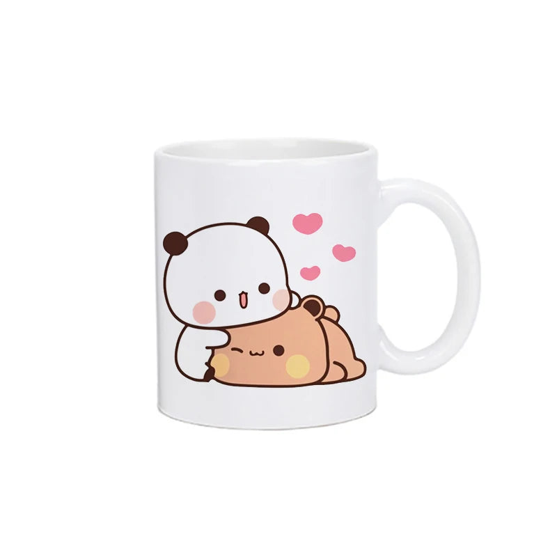 Panda Bear Bubu Dudu Coffee Milk Cup Mocha Cat Panda Bear Couple Christmas Mug Kawaii Cups Original Mugs Free Shipping Drinkware Quick Pick Grocers