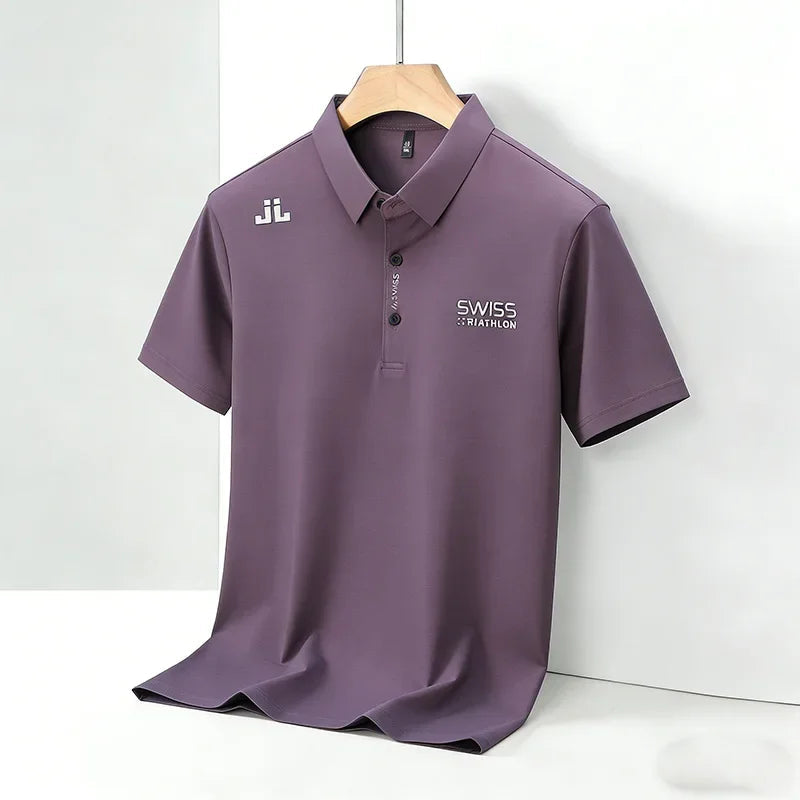 2026 New Men's Regular Fit Short Sleeve Polo Shirt Soft Comfortable Fabric Casual Sport Summer Fashion Top Tee Quick Pick Grocers