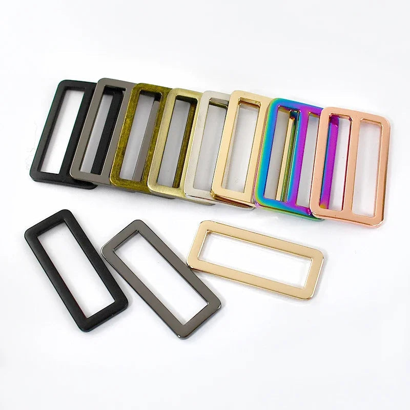 5/10Pcs 20-50mm Metal Ring Buckles for Bag Strap Tri Glide Slider Clasp Webbing Dog Belt Adjuster Hooks DIY Hardware Accessories Quick Pick Grocers