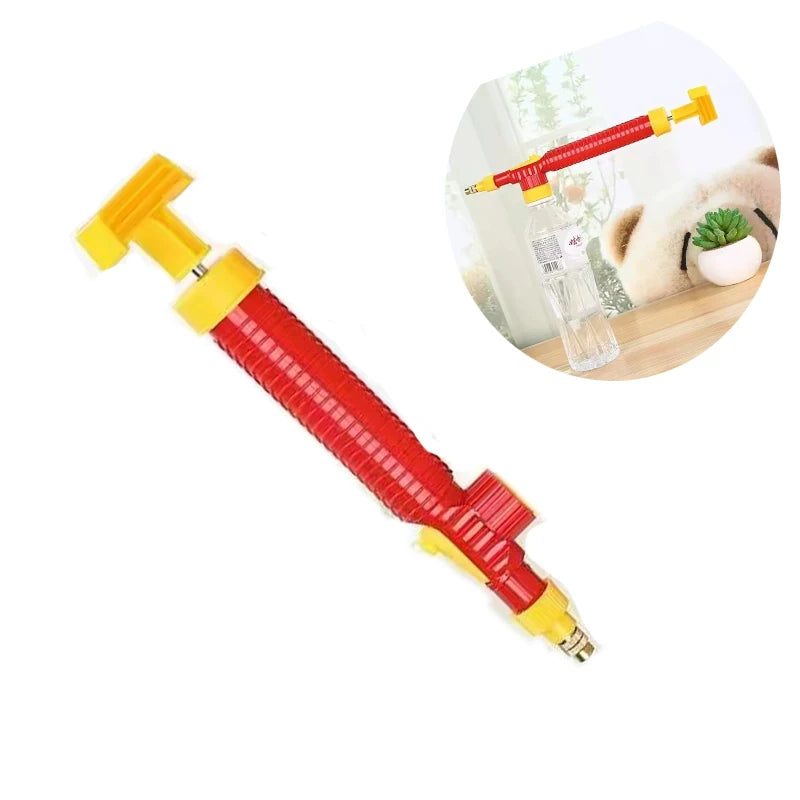 High Pressure Air Pump Manual Sprayer Adjustable Drink Bottle Spray Head Nozzle Garden Watering Tool Sprayer Agriculture Tools Quick Pick Grocers
