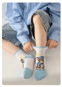 5 Pairs Paw Patrol Kids Socks Cotton Boys Cute Cartoon Socks for Children Baby Casual Socks Spring and Summer Boys Socks Quick Pick Grocers