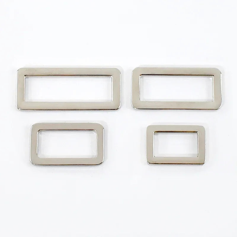 5/10Pcs 20-50mm Metal Ring Buckles for Bag Strap Tri Glide Slider Clasp Webbing Dog Belt Adjuster Hooks DIY Hardware Accessories Quick Pick Grocers