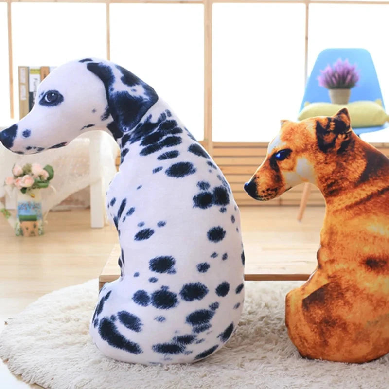 50cm 3D Dog Simulation Plush Toys Soft Pillow Lifelike Plushies Stuffed Animal Cushion Pillow for Kids Home Decor Birthday Gifts Econic Blanks