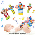 4pcs/Set Baby Infant Wrist Rattle Socks Toys 0-12 Month Girl Boy Early Educational Development Cute Toddlers Sensory Gifts Purest Peak