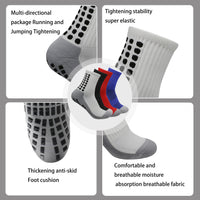 4PCS Set Non-Slip Viscose Football Socks with Drawstring Bag for Men & Women Outdoor Sports Running Basketball Leg Bandage Quick Pick Grocers