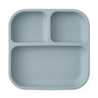 Color Kids 1PCS BPA Free Silicone Divided Square Plate Suction Baby Dish Leakproof Toddler Kids Meal Tray Easy Clean Tableware Purest Peak