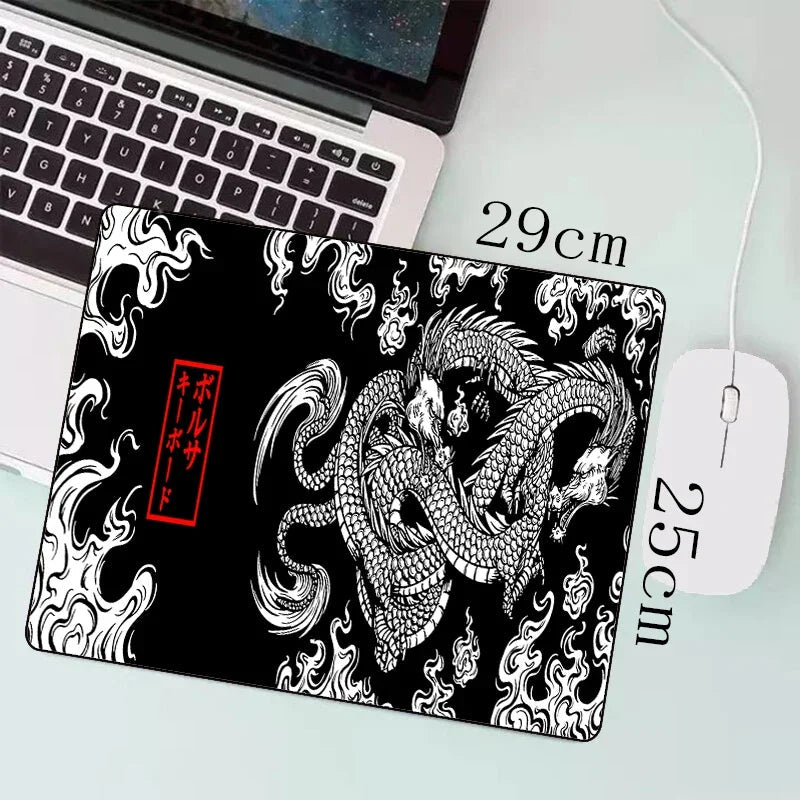 Japanese Dragon Large Gaming Mousepad Keyboard Gamer Mouse Pad on The Table Speed Desk Mat Anime Mouse Mats ，Dragon pattern Quick Pick Grocers