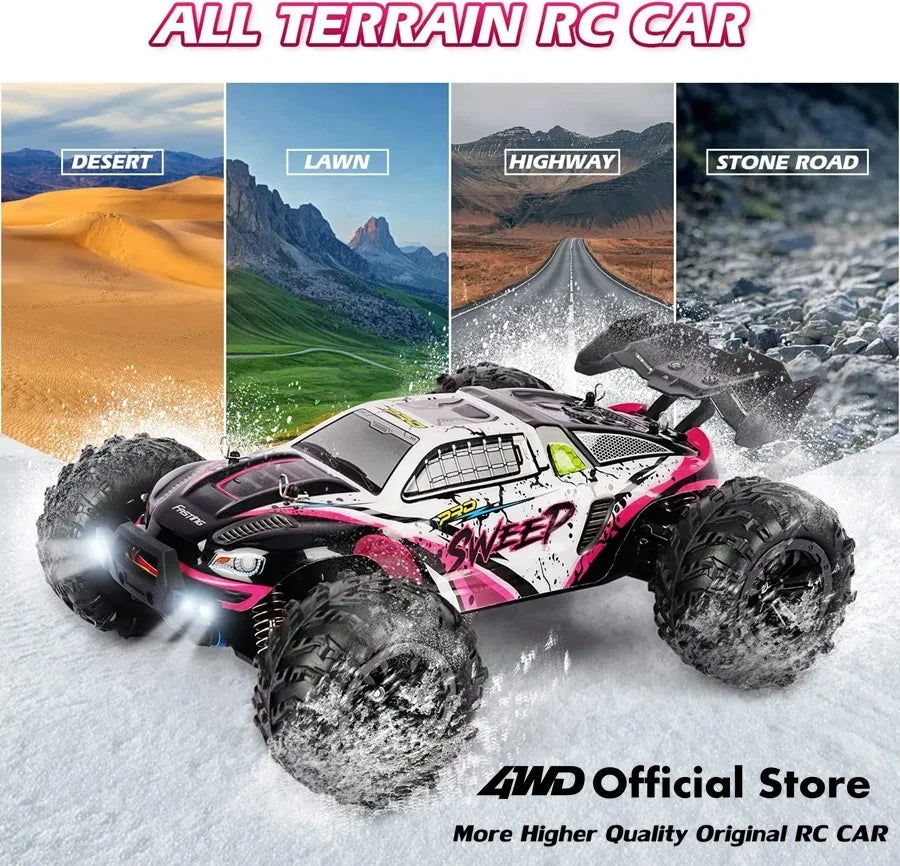 4WD Remote Control Car Off Road 4x4 RC High Speed Buggy Truck Super Brushless 50 or 80KM/H Fast Drift Racing Toy Kids Adults Econic Blanks