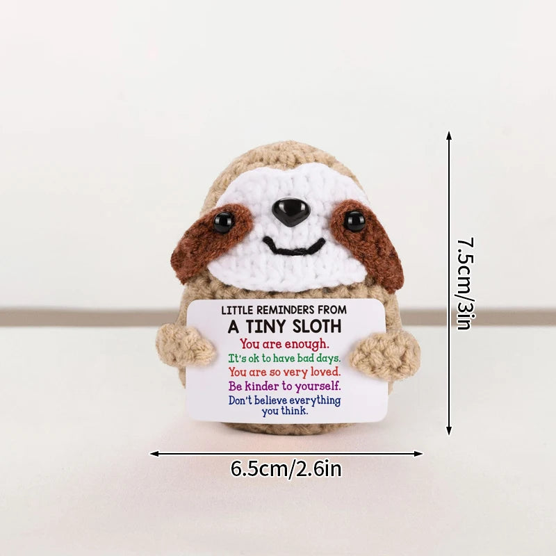 Crochet Positive Energy Doll Pocket Hug Mother's Day Gifts 2026 Handmade Knitted Ornament Handmade Crochet Doll Graduation Gifts Quick Pick Grocers