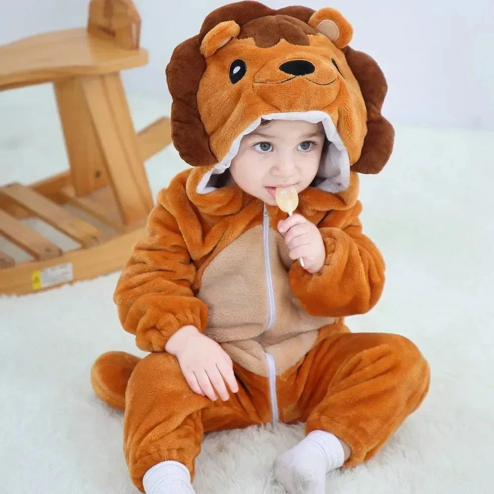 0 1 2 3 4 Years Kigurumi Pajamas for Toddler Baby Clothes Children Outfits Infant Dinosaur Unicorn Cat Robbit Cosplay Costumes Econic Blanks