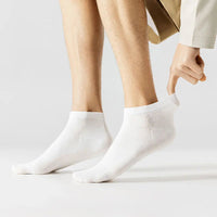 6Pairs High Quality Men Combed Cotton Socks Short Breathable Odor proof and antibacterial Business Spring Summer for Male sock Quick Pick Grocers