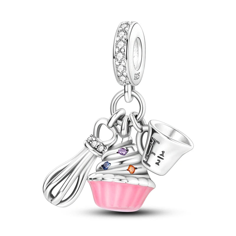 Hot Sale 925 Silver Charms Beads Fit Original Pan Bracelet Making For Woman Jewelry Fashion Pendant Econic Blanks
