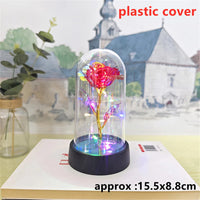 LED Galaxy Three Rose Artificial Flowers, Wedding Decoration, Creative Valentine'S Day and Mother'S Day Gift without Battery 1Pc Quick Pick Grocers