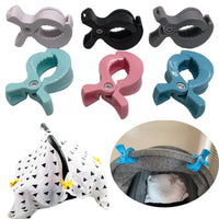 2pcs Baby Stroller Clamp Alligator Clip Pram Peg Portable Stroller Hook Baby Car Seat Clips Toddler Baby Stroller Accessories Purest Peak