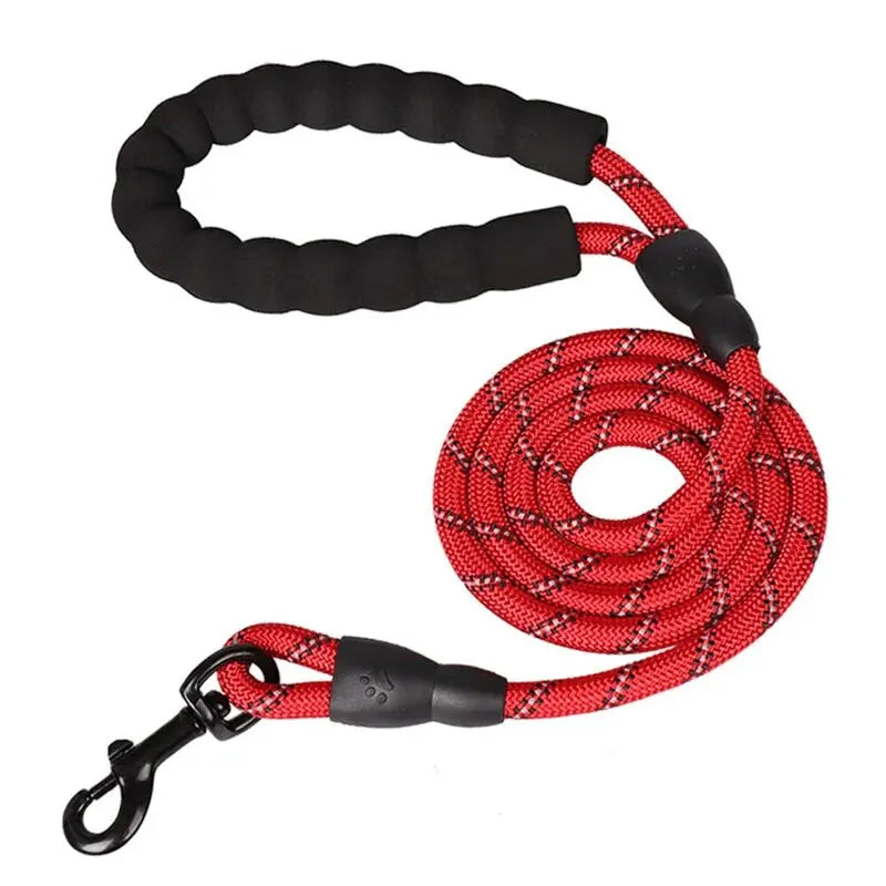 Reflective Dog Leash With Comfortable Padded Handle - Double Heavy Duty Traction Rope For Strong Dogs - Enhance Safety And Contr Econic Blanks