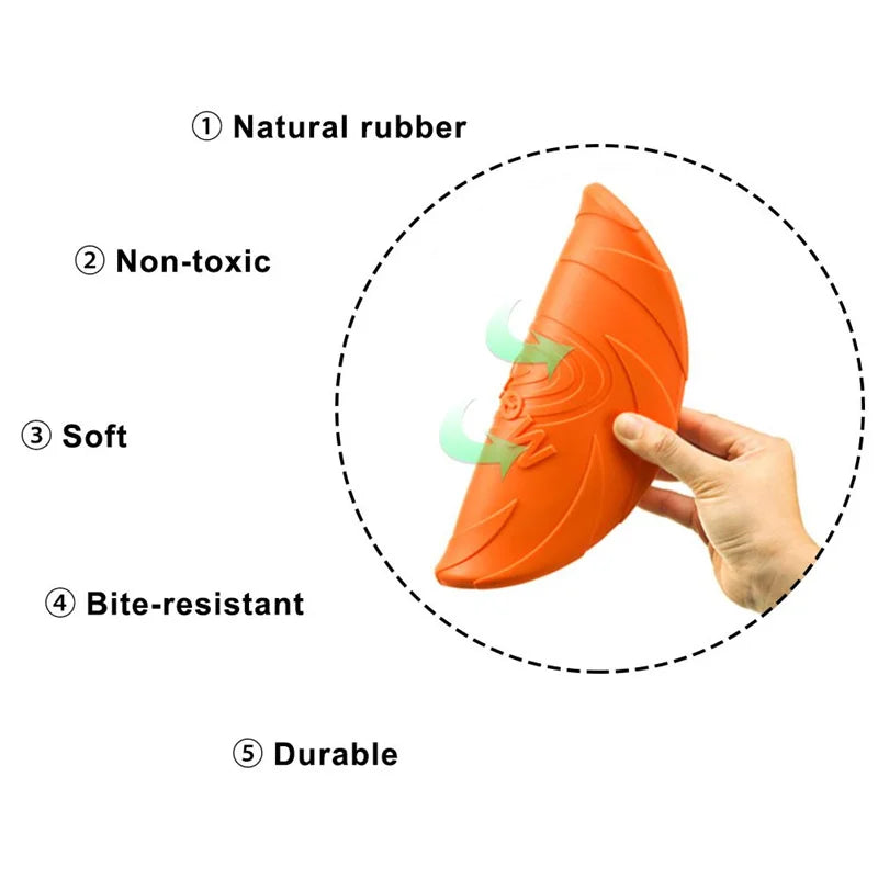 OUZEY Bite Resistant Flying Disc Toys For Dog Multifunction Pet Puppy Training Toys Outdoor Interactive Game Pet Dogs Products Econic Blanks