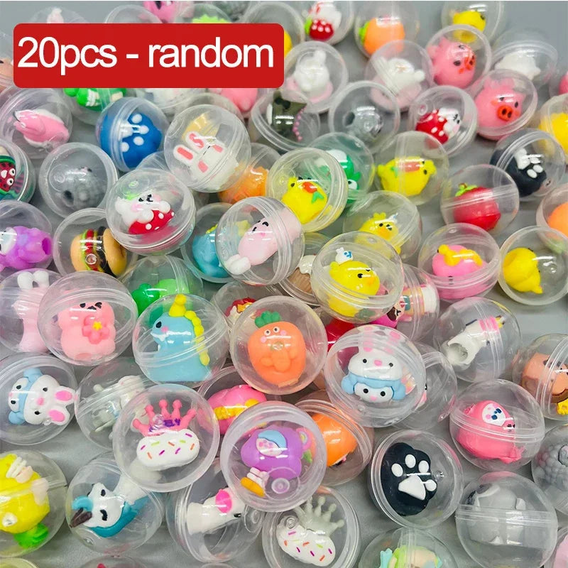 32mm Transparent Twisted Egg for Mini Claw Machine Toys Accessories Cute Animal Plush Dolls Doll Kids Arcade Crane Machine Gift Econic Blanks