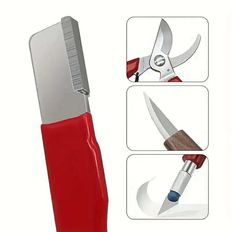 “Precision Edge” Professional Kitchen Knife Sharpener - Tungsten and Diamond Ceramic Whetstone for All Blades, Including Garden Scissors Quick Pick Grocers