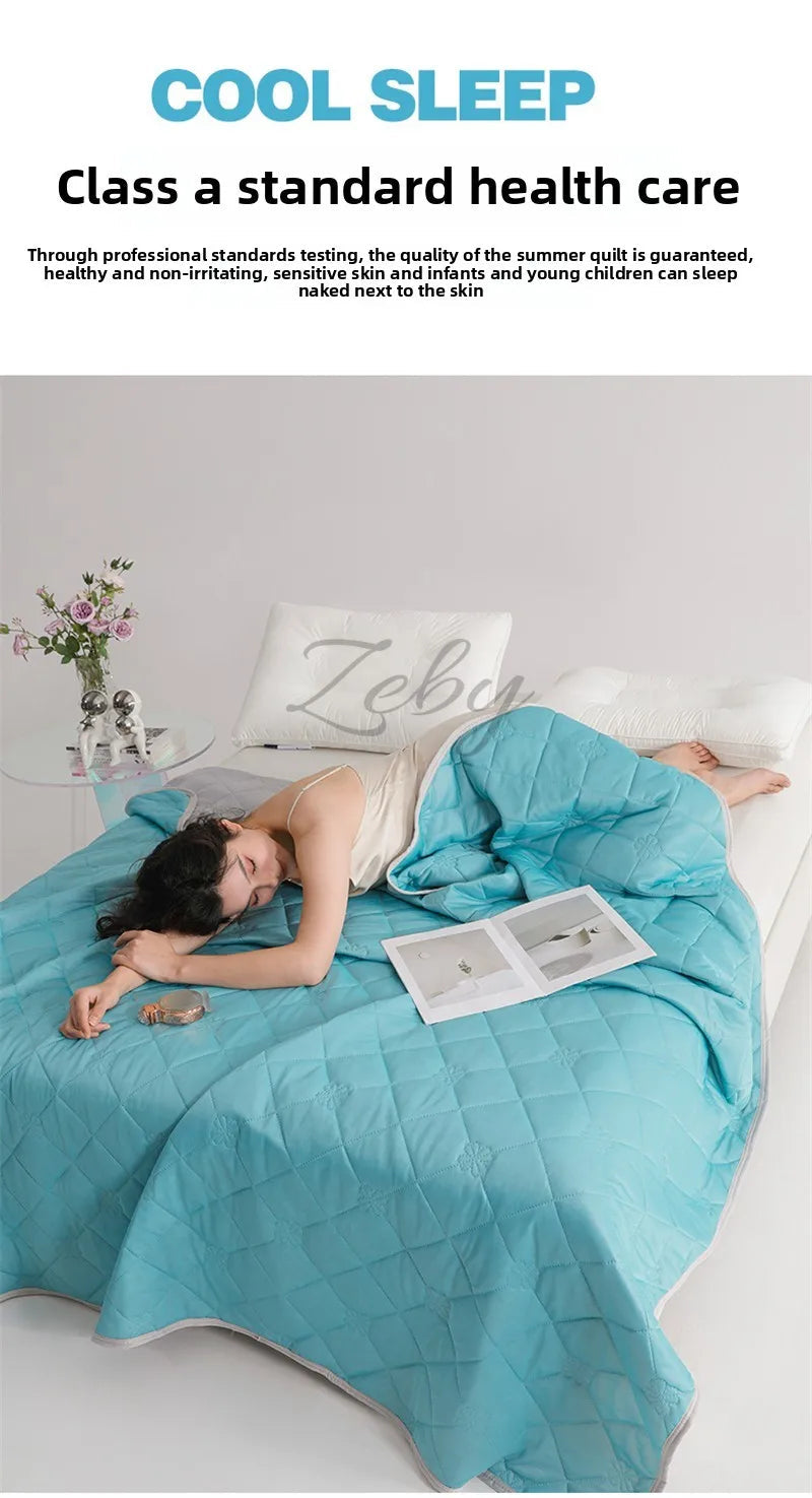 Grade A Cooling Summer Blanket for Bed Soft Breathable King Summer Quilt Queen Air Condition Comforter Lightweight Cool Duvet Quick Pick Grocers