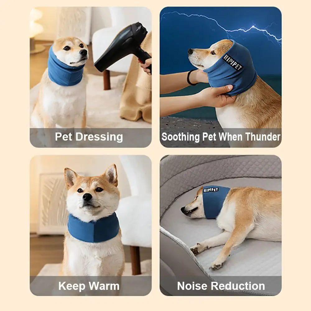 Dog Grooming Earmuffs Soft Warm Noise-Proof Earmuffs Pet Ear Cover Cloth Hat Grooming Bathing Blowing Drying Pet Sleeve Econic Blanks