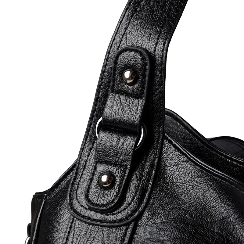 Pu shoulder bag fashionable temperament zipper opening design daily commuter handbag Quick Pick Grocers
