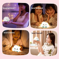 Cute Cloud Night Light Home Decoration Cartoon Creative Table Lamp Portable Mini Bedside Lamp Children Baby Quick Pick Grocers