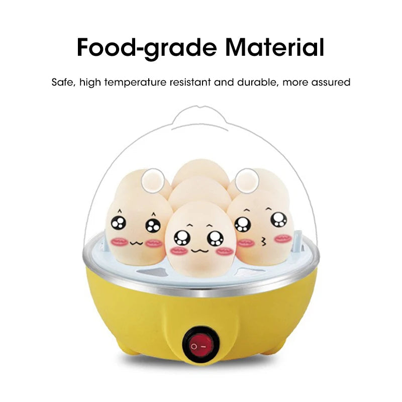 Egg Cooker Automatic Power Off Home 7 Eggs Multi-Functional Steamed Egg Custard Boiled Egg Machine Breakfast Artifact Econic Blanks