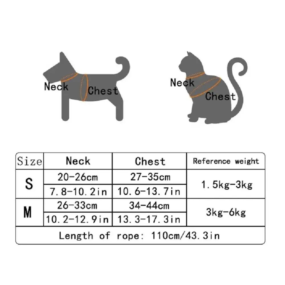 Undershirt Style Pet Leash Adjustable Cat Dog Harness Breathable Leash  Convenient Pet Vest For Small Dog Cat Supplies Econic Blanks