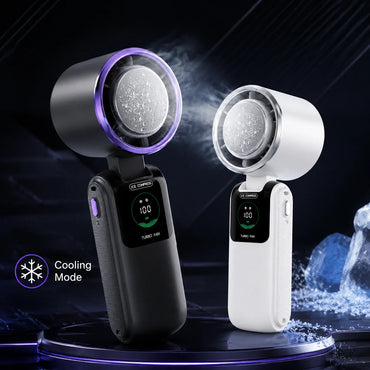 Portable Cooling Fan, 5-Speed Strong Wind Foldable Neck Hanging Fan, 9H Long Battery 4000mAh Mini Air Cooler for Travel & Outdoo Quick Pick Grocers