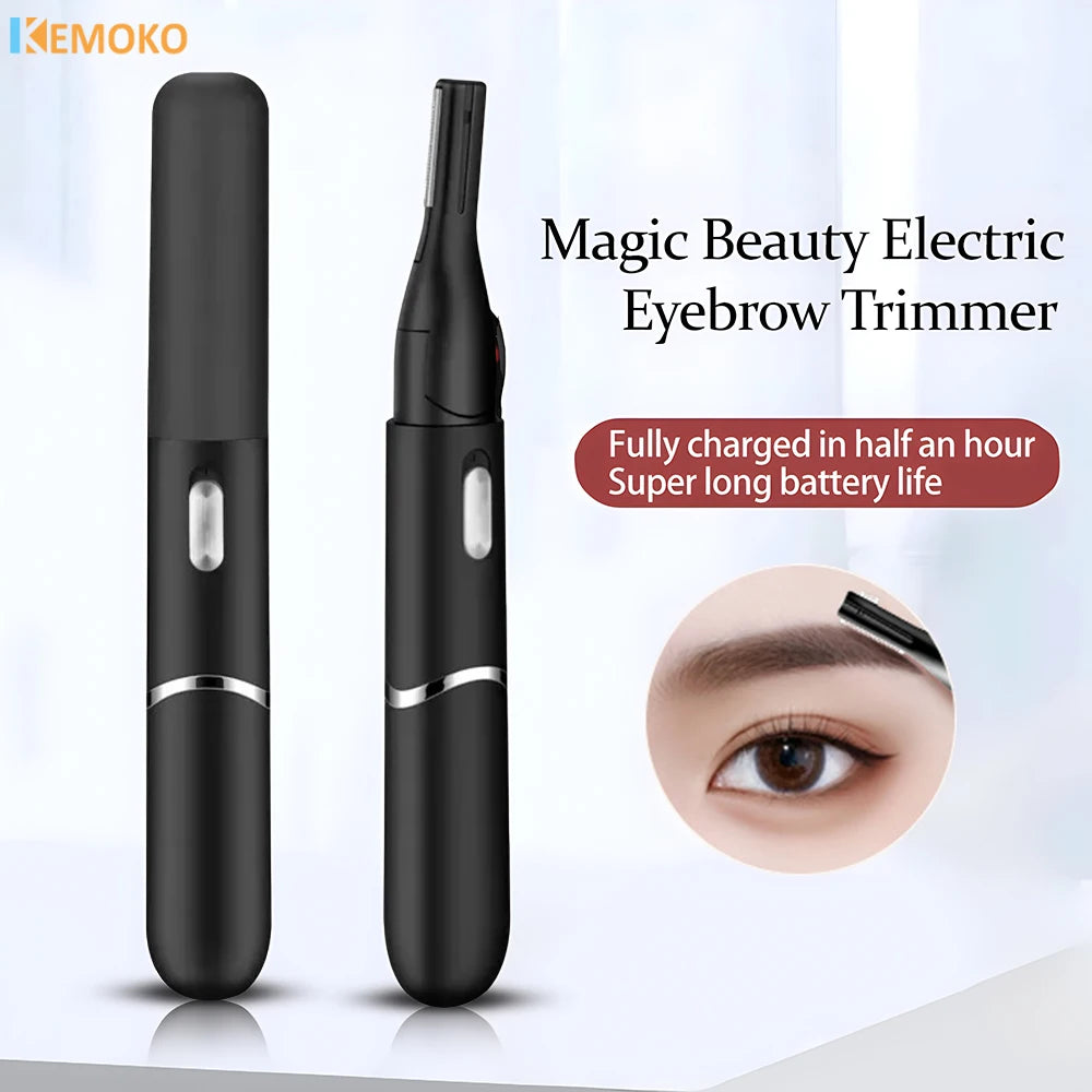 Eyebrow Electric Shaver USB Charging Electric Shaver Novice Eyebrow Scraper Women's Electric Eyebrow Scraper Simple and Portable Quick Pick Grocers