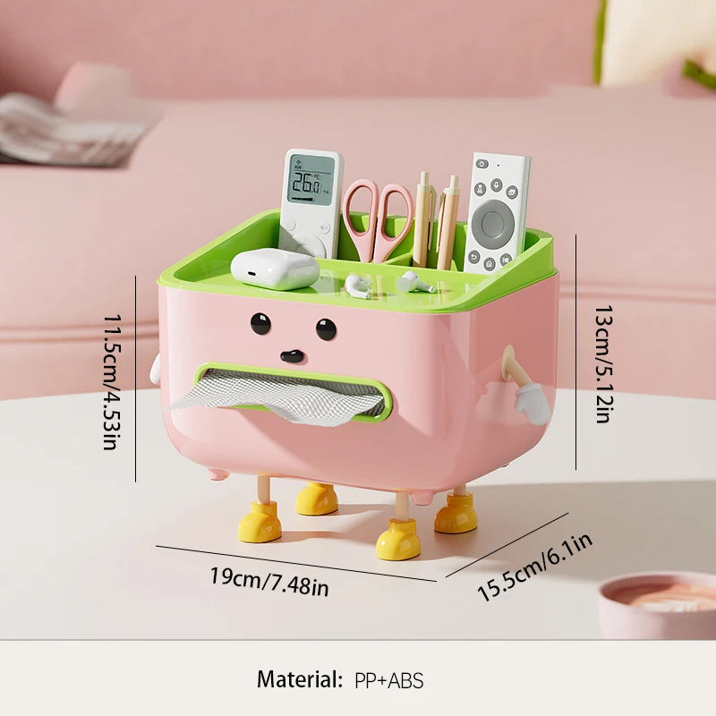 1pc Multifunctional Desktop Storage Box, Cosmetic Organisation Shelf Countertop Storage and Display Box (with Sticker) Quick Pick Grocers