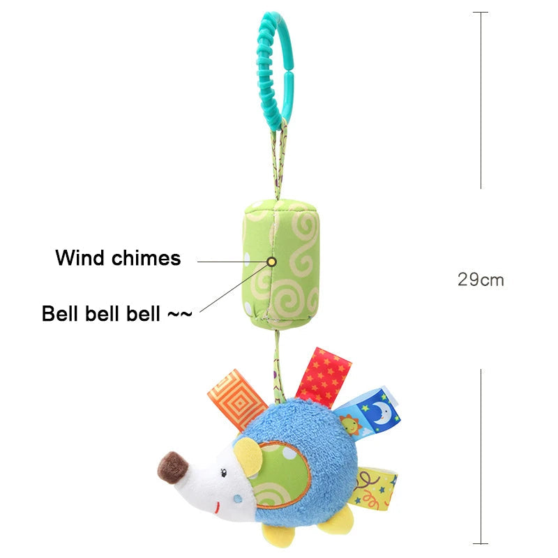 Soft Infant Crib Bed Stroller Mobile Hanging Rattle Baby Educational Toys Brain Developmental Hand Grip Cute Stuffed Animal Toys Purest Peak