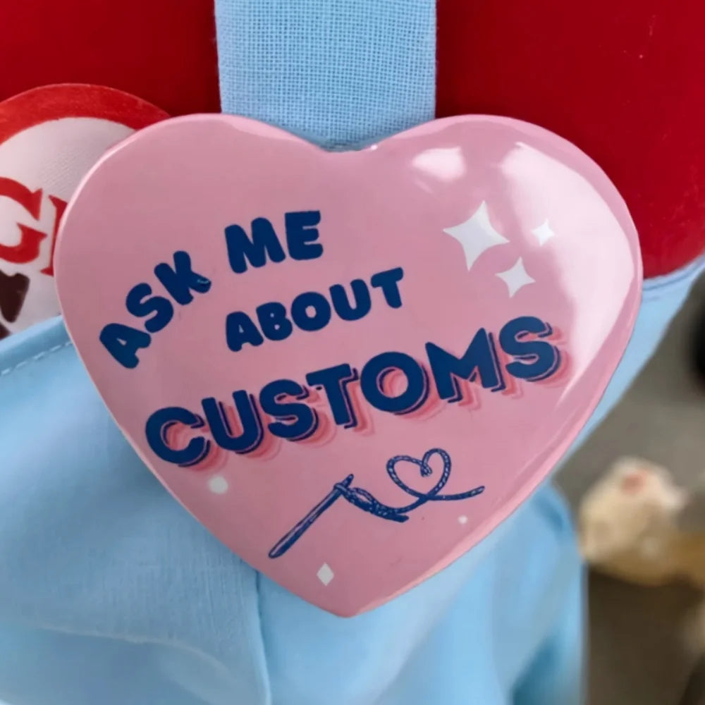Customized Personalized Heart-Shaped Tin Badges With Text Designs And Logo Printing A Perfect Gift For Children And Loved Ones Quick Pick Grocers