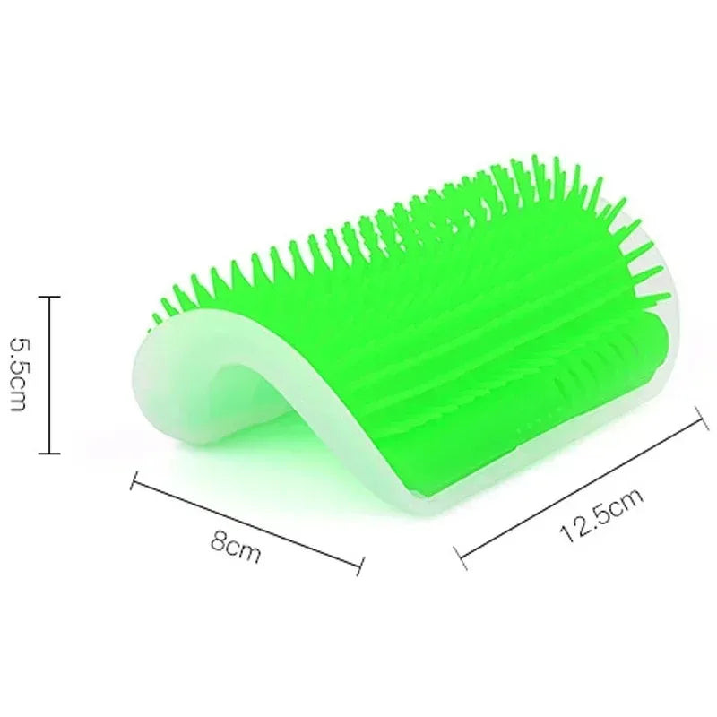 Cat Corner Brush Comb Massager for Cat Arch Plastic Scratcher Remove Hair Comb Grooming with Catnip Cat Self Cleaning Cat Supply Econic Blanks