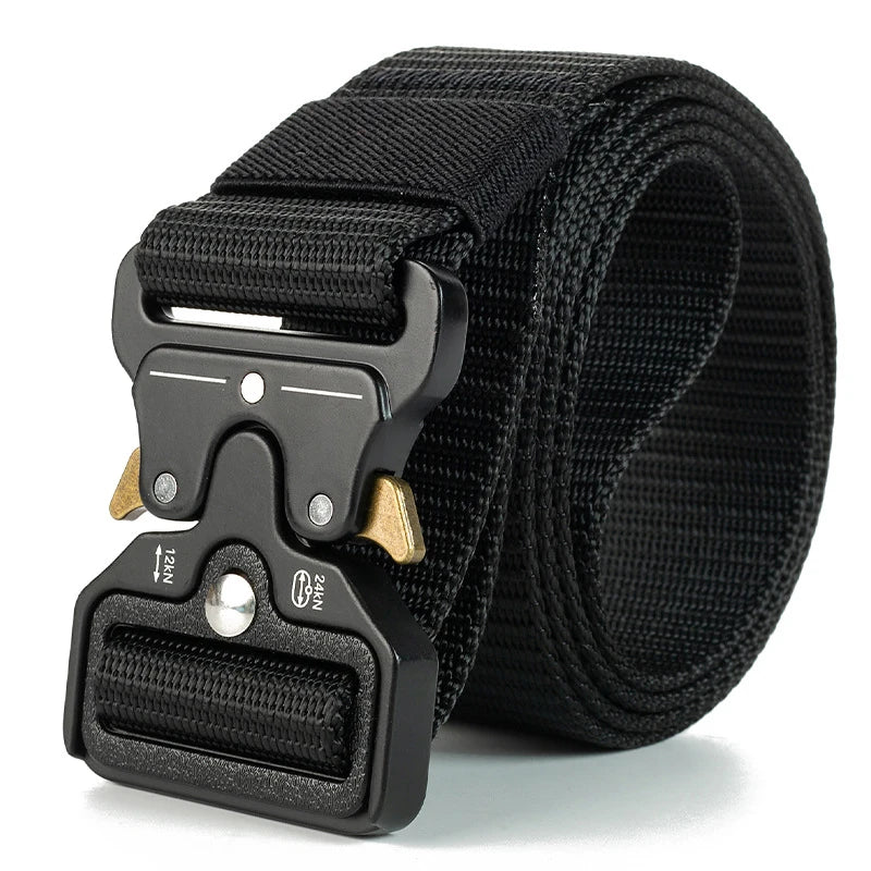 Genuine Tactical Belt Quick Release Outdoor Military Belt Soft Real Nylon Sports Accessories Men And Women Black Belt Quick Pick Grocers