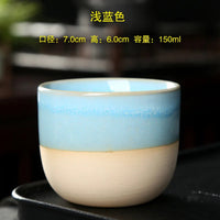 Kiln Change China Ceramic Tea Cup Pottery Jianzhan Drinkware  Temmoku Glaze Porcelain Kung Fu Cups Set for Water Latte Milk Quick Pick Grocers