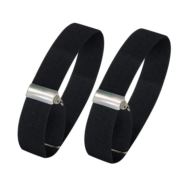 Non-slip Metal Armband Stretch Garter Shirt Sleeve Holder Unisex Sleeve Holders Armbands Elastic Armband Accessories (not pair) Quick Pick Grocers