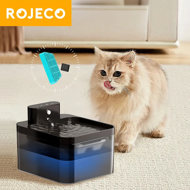 ROJECO Water Fountain Replaceable Filter For 2.2L Wireless Cat Water Foutain Filters Cats Drinkers Pet Water Purifier Filters Quick Pick Grocers