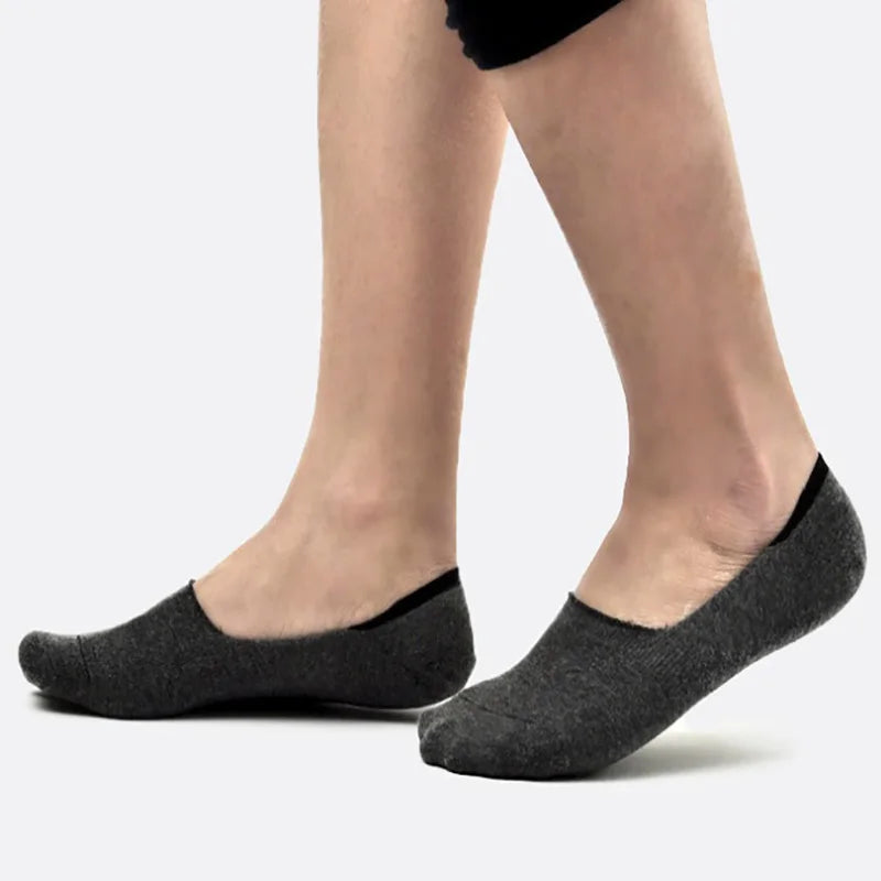 6 Pairs/Lot Men's Bamboo Breathable Invisible Socks Low Cut Casual Cotton Boat Non-Slip No Show High Quality Sock Quick Pick Grocers