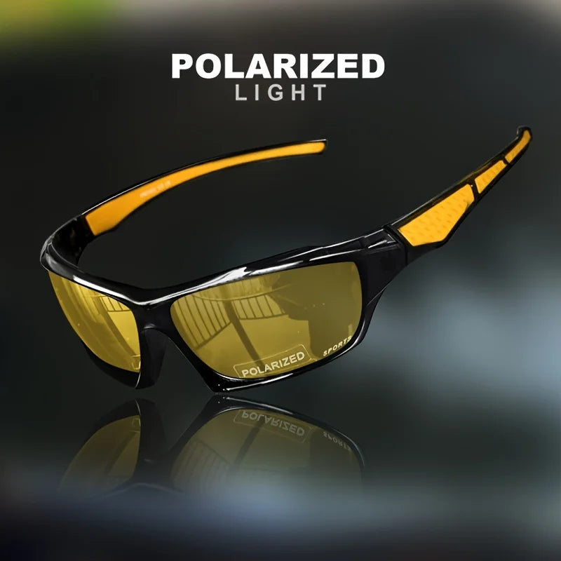 1/3PCS Sports Polarized Sunglasses for Men Lightweight Night Vision Male Shades Cycling Driving Fishing Fashion Mirror Sunglass Quick Pick Grocers
