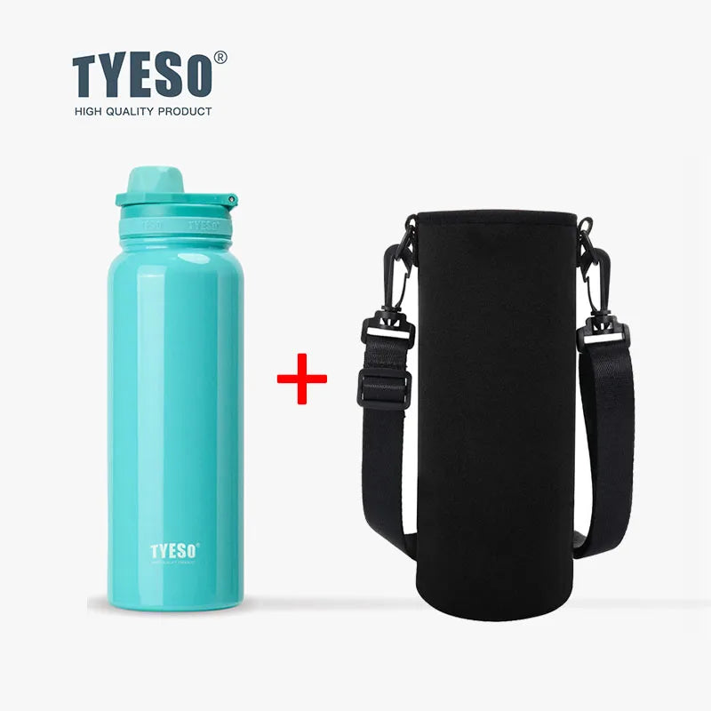 Tyeso Stainless Steel Thermal Water Bottle Portable Tumbler Sport Vacuum Flask Keeps Cold and Heat Thermal Mug Car Insulated Cup Econic Blanks