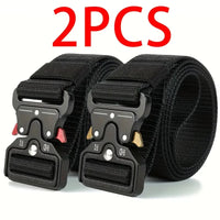 Genuine Tactical Belt Quick Release Outdoor Military Belt Soft Real Nylon Sports Accessories Men And Women Black Belt Quick Pick Grocers