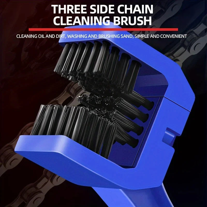 Portable Chain Cleaner Motorcycle Road Bike Chain Clean Brush Bicycle Clean Motorcycle Tools Chain Cleaner Maintenance Tool Port Quick Pick Grocers