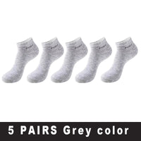 5/10/15 Pairs Men's Bamboo Fiber Socks Short High Quality New Casual Breatheable Anti-Bacterial Man Ankle Socks Men Size 38-45 Quick Pick Grocers