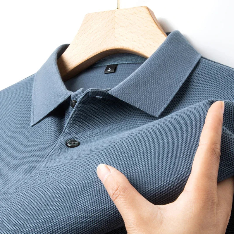 Men's 100% Cotton Polo Shirt - Summer Casual Breathable Tee,19 Colors,Ideal for Golf and Sports,Business Casual,Silk-Like Finish Quick Pick Grocers