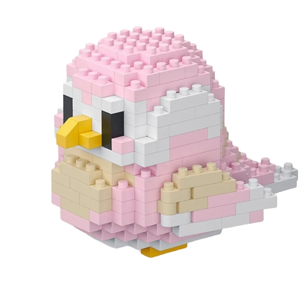 KNEW BUILT Colorful Parrot Micro Mini Building Blocks Assembly Toys 3D Model Bricks for Birds Funs Hands-on Ability Gift Quick Pick Grocers