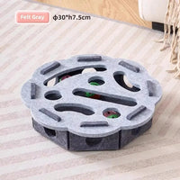 Cat Puzzle Toy Felt Puzzle Box Cat Exercise Toy With Ball Indoor Sports Entertainment Hunting Cat Toys For Indoor Cats Quick Pick Grocers