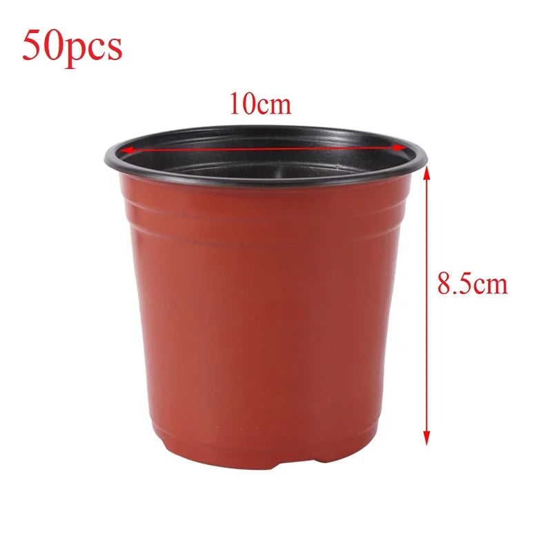 Flower Pot Plastic Grow Box Fall Resistant Tray For Home Garden Plants Nursery Cup Transplant Flower Plant Pots E2 Quick Pick Grocers