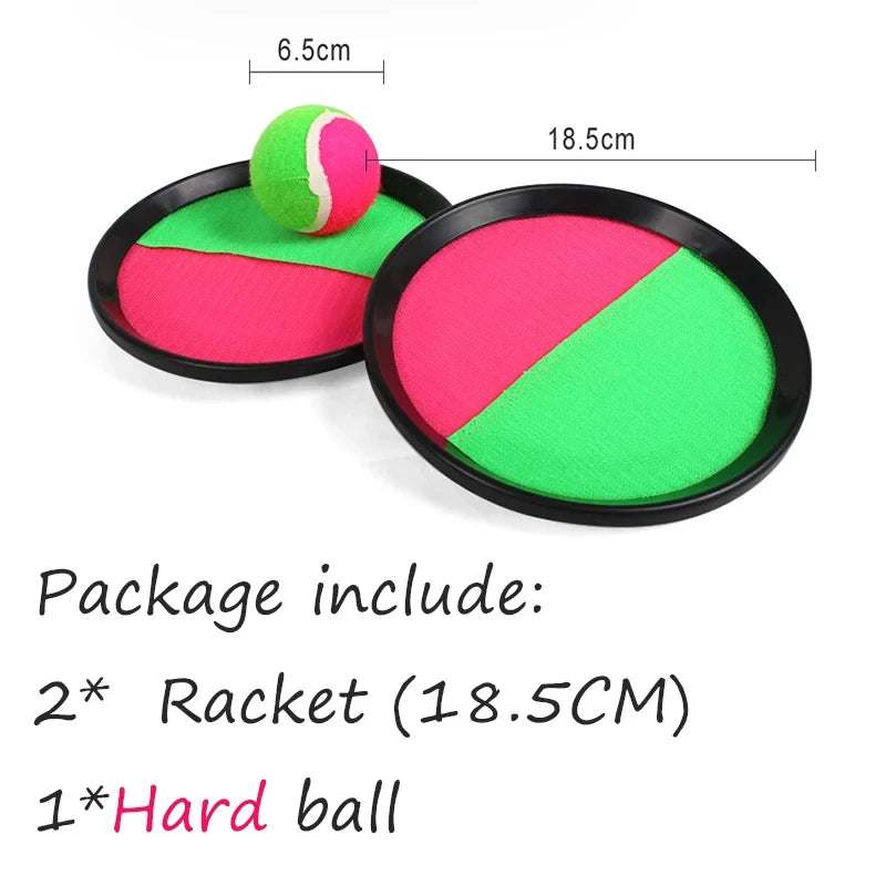 Children Sports Toys Toss & Catch Ball Sticky Balls Summer Outdoor Beach Toy Multiplayer Game Parent-child Interaction Gifts TMZ Quick Pick Grocers